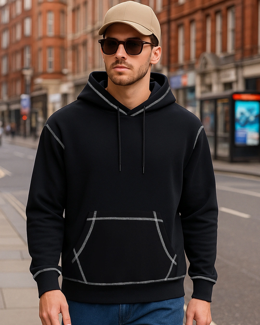 Men’s Black Oversized Hoodies