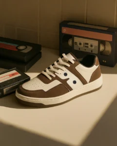 Men's RetroMix Mocha Drift Color Block Low-Top Sneakers